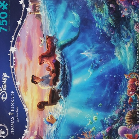 3 total Thomas Kinkade Disney Puzzles 750ea - Picture 3 of 4